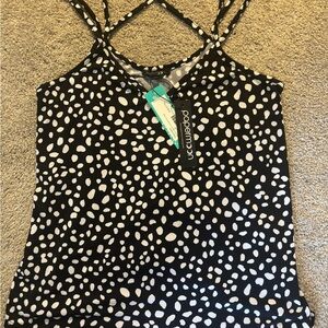 Black and White designer tank top, NWT Women's Top